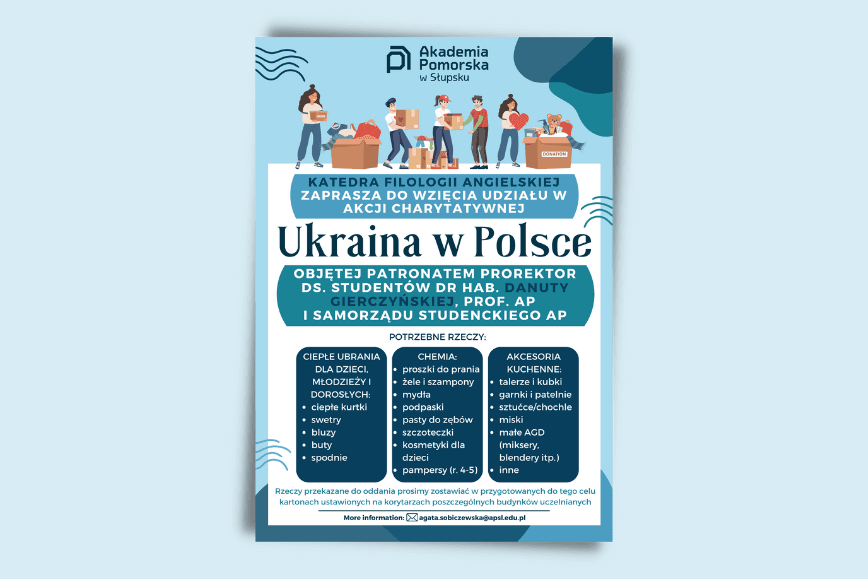 Zimowa zbiórka dla obywateli Ukraińskich przebywających w Polsce